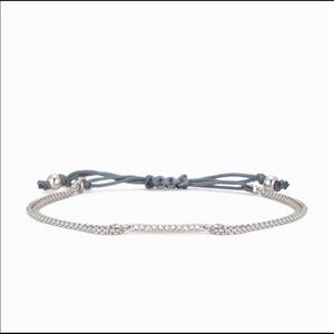 Pavé Wishing Bracelet - Silver